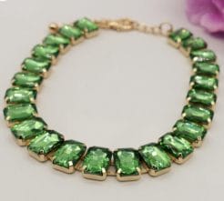 Girocollo – green stones Jewels Scarpe da ballo, cerimonia, abbigliamento, articoli da regalo, borse, scarpe personalizzate, dance shoes,