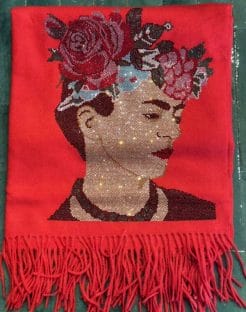 Sciarpa Frida Kahlo rossa